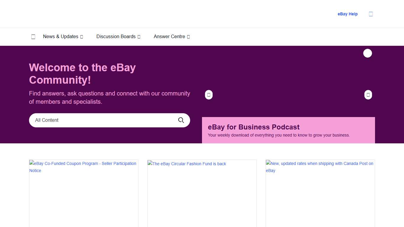 Home - The eBay Canada Community